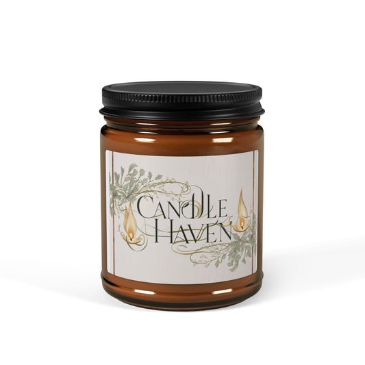 Candle Haven Scented Soy Candle (Multi-Size, Amber Jar)