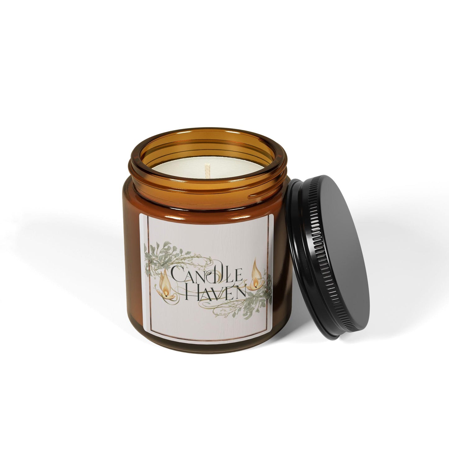 Candle Haven Scented Soy Candle (Multi-Size, Amber Jar)