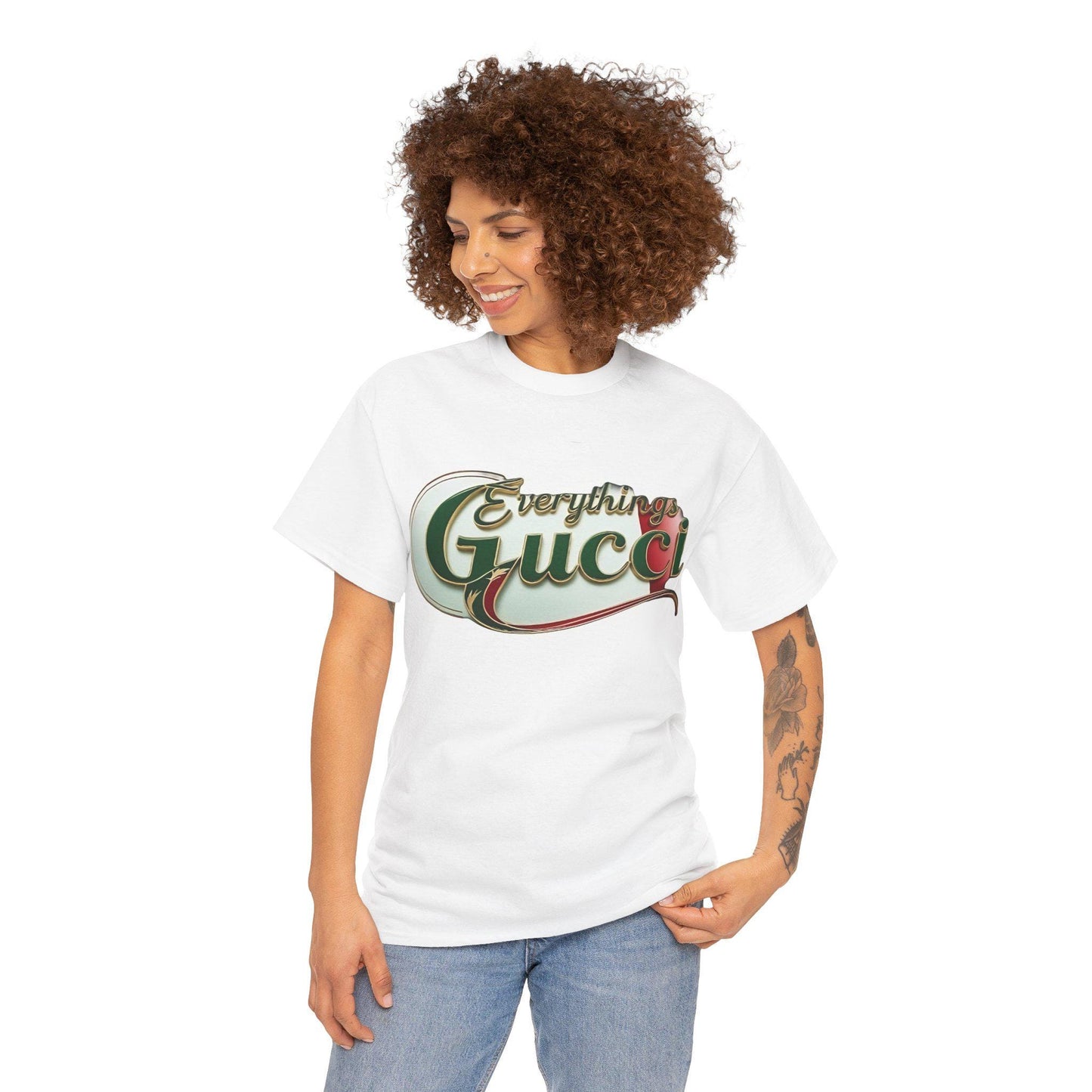 Everythings Gucci Unisex Heavy Cotton T-shirt